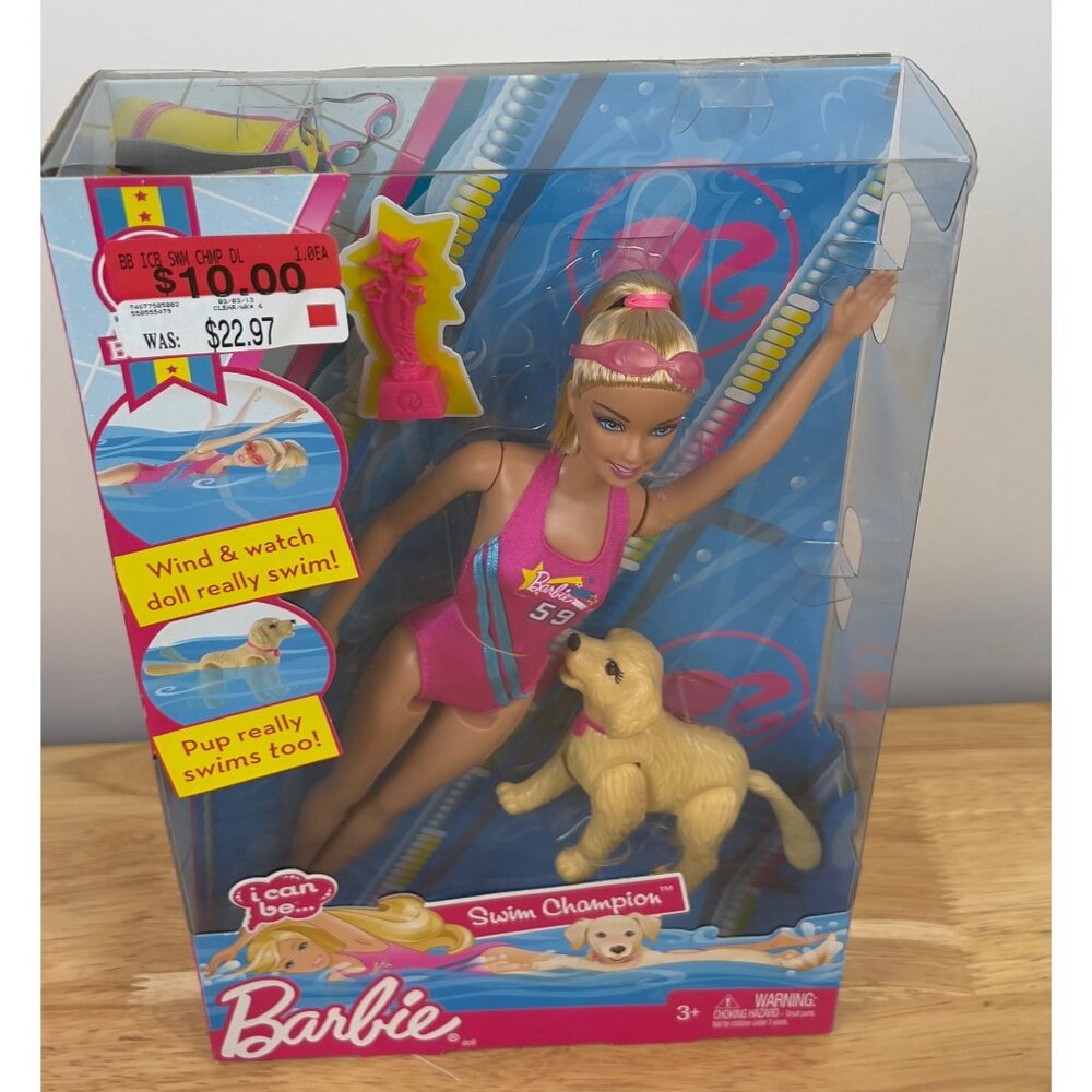 Barbie i can be…Swim Champion Doll #W3759 New NIB Collectable